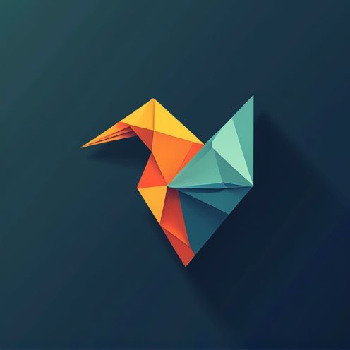 Origami bird