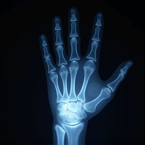 X-ray handprint