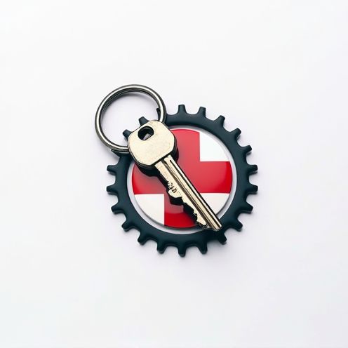 Keychain with keys