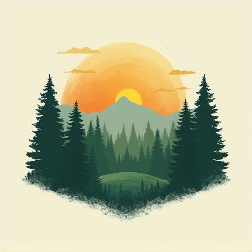 Forest skyline