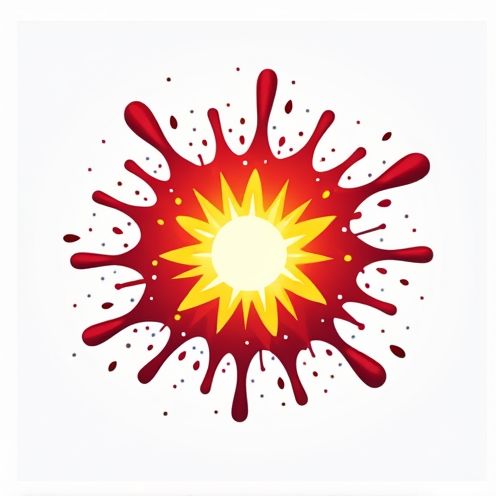 Explosive burst graphic