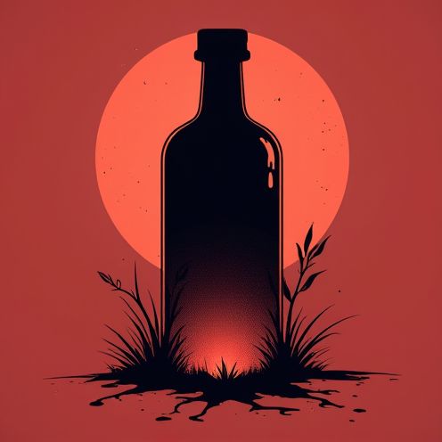 Poison bottle silhouette