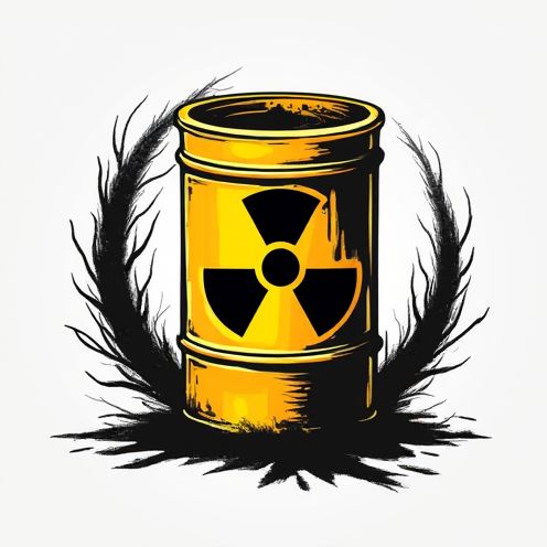 Toxic waste barrel