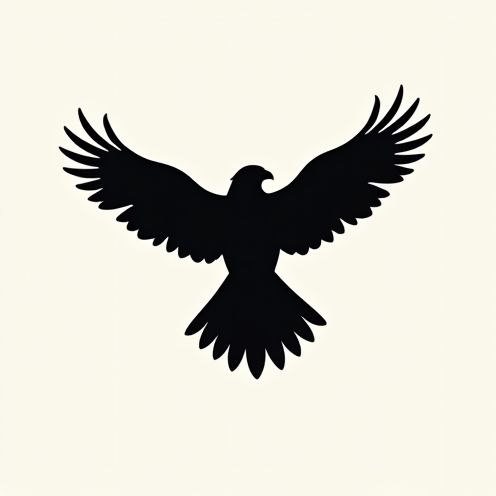 Bird of prey silhouette