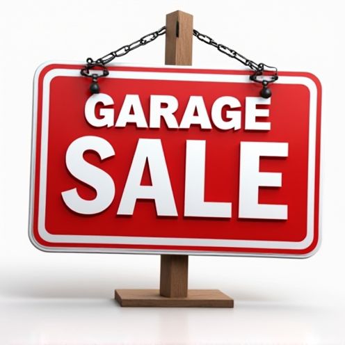 Garage sale sign